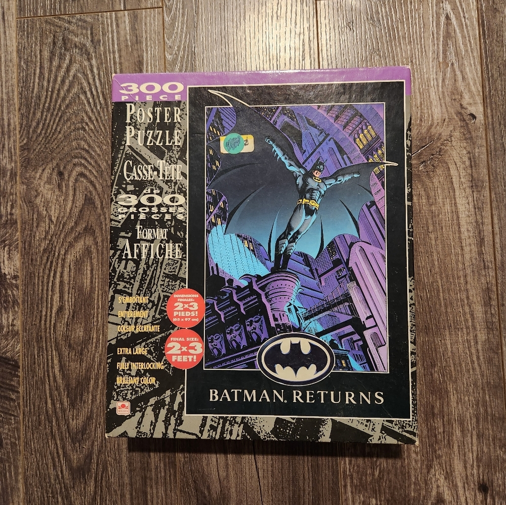 1992 Batman Returns 300 Piece Puzzle